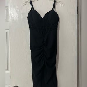 SHEIN PETITE Contrast Mesh Ruched Split Thigh Bustier
Cami Dress